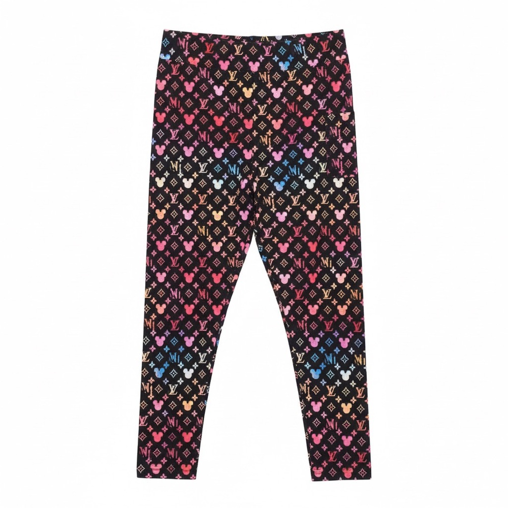 Womens Mickey Mouse Fashion Colorful Leggings with Pockets Plus size 18/22
